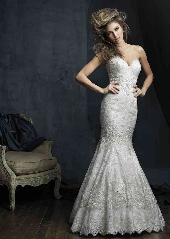 Allure Bridals Couture C387 Sweetheart Mermaid Wedding Dress 