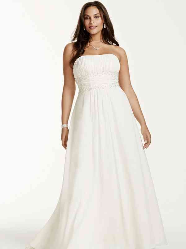 Empire waist wedding 2025 dress davids bridal