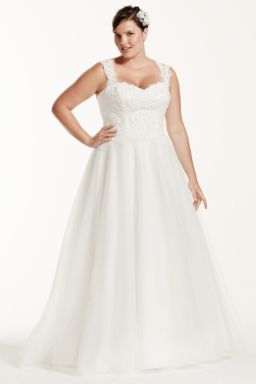 Davids bridal plus outlet size wedding dress