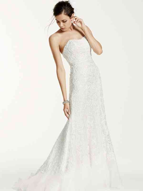 Wedding Dresses by David s Bridal Galina Signature Style SWG400 WeddingWire