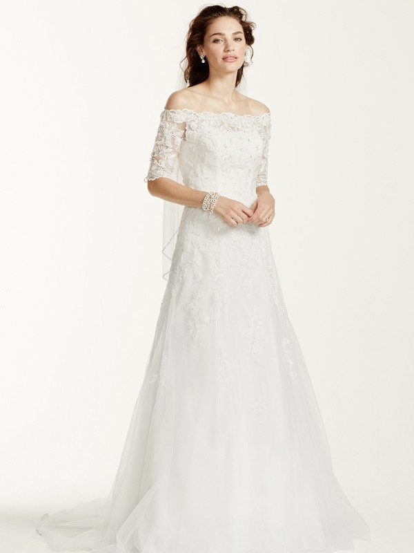 David's bridal hotsell jewel wedding dress