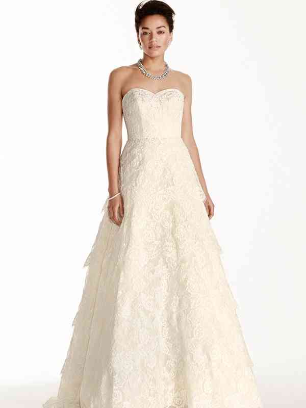 Wedding Dresses by David s Bridal Oleg Cassini Style CWG599 WeddingWire