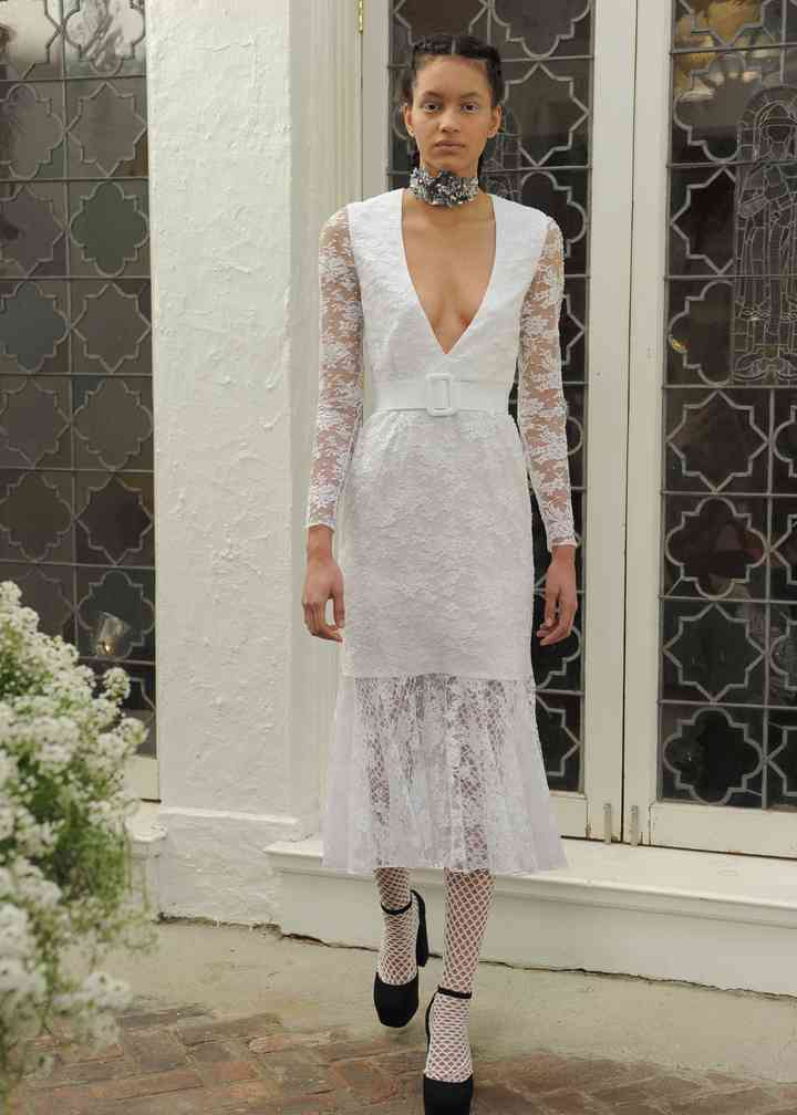 Lace pant suit from Houghton Bride, 2013  Bride suit, Lace suit, Preowned  wedding dresses