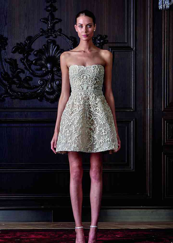 Monique Lhuillier Short Wedding Dresses