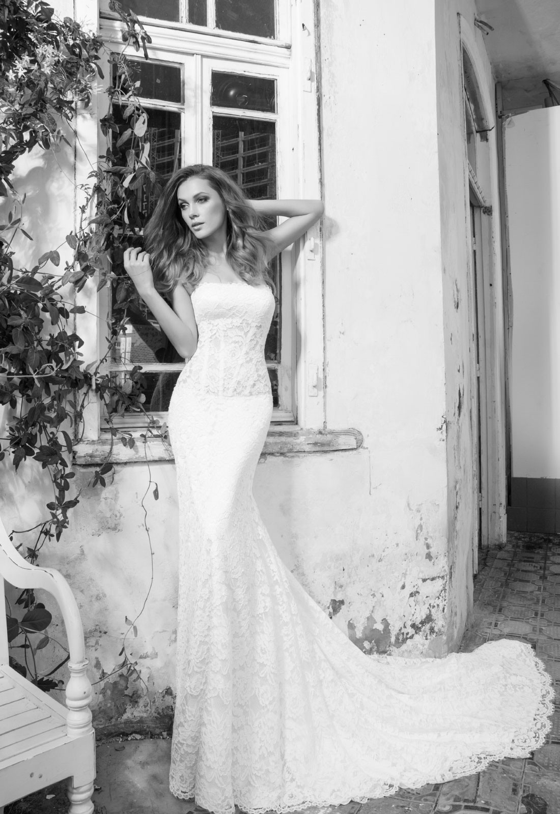 Black pnina shop tornai wedding dress