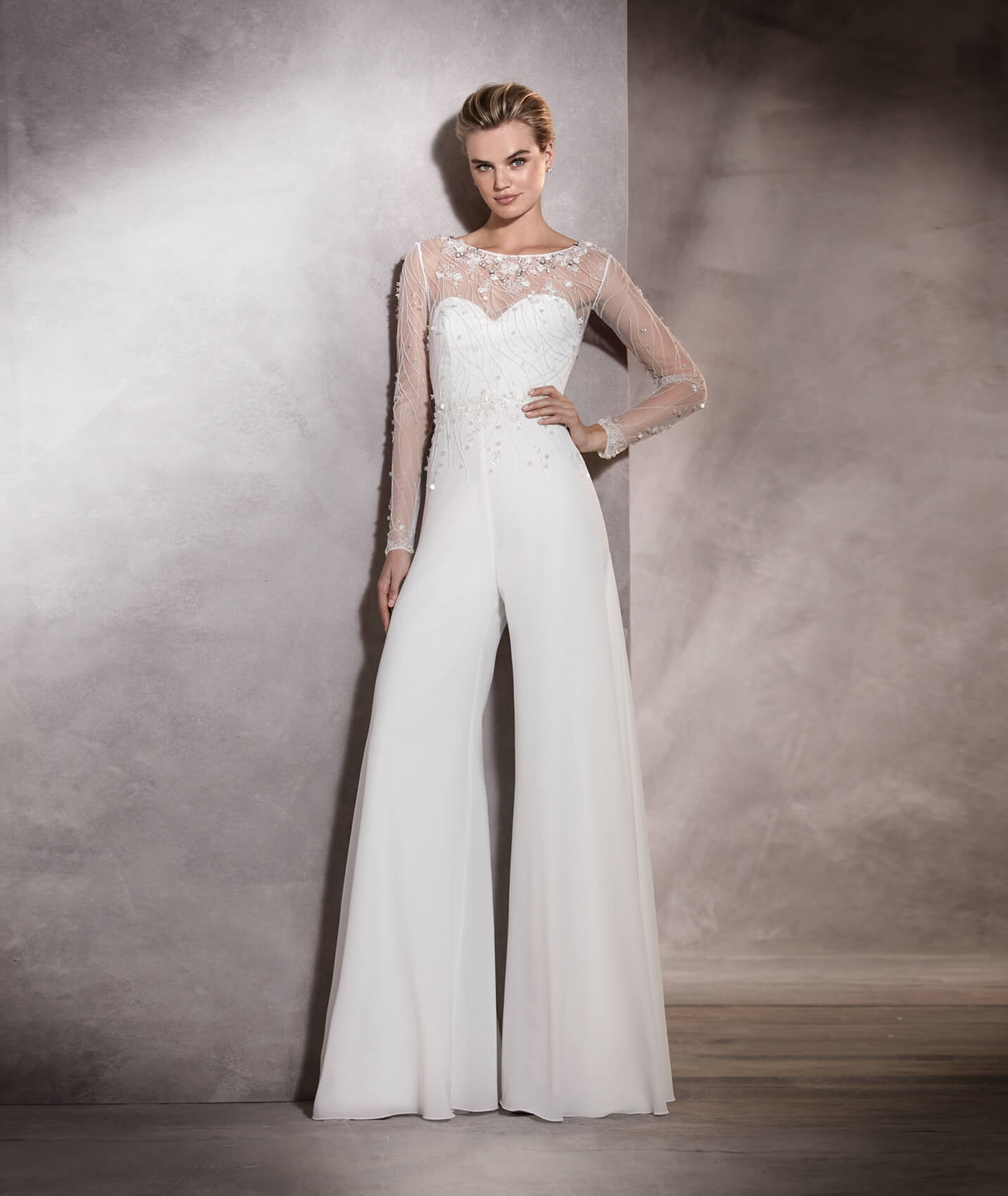 Pronovias jumpsuit cheap wedding