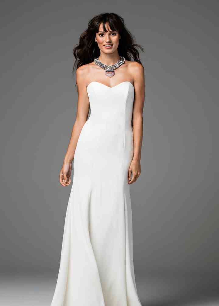 Willowby Fladdra Bodysuit + skirt + vail Used Wedding Dress Save