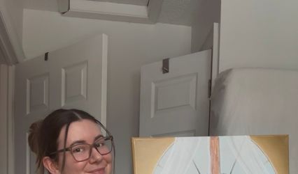 August in every brush - Live Wedding Painter