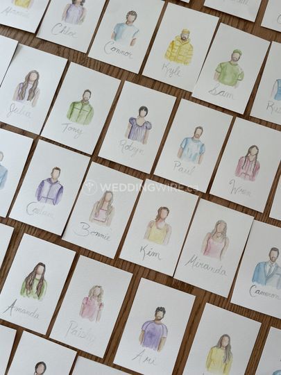 Marli Mounsey Illustrations - Live Guest Portrait Artist