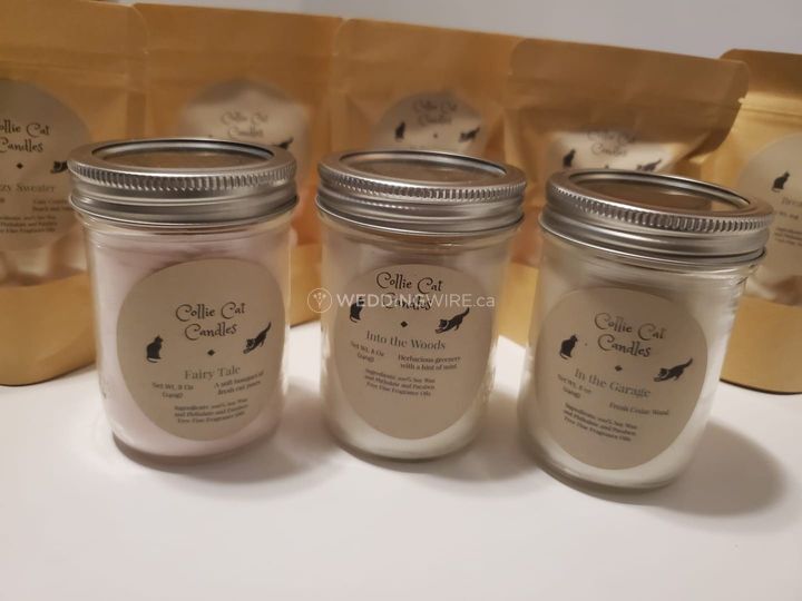 Collie Cat Candles