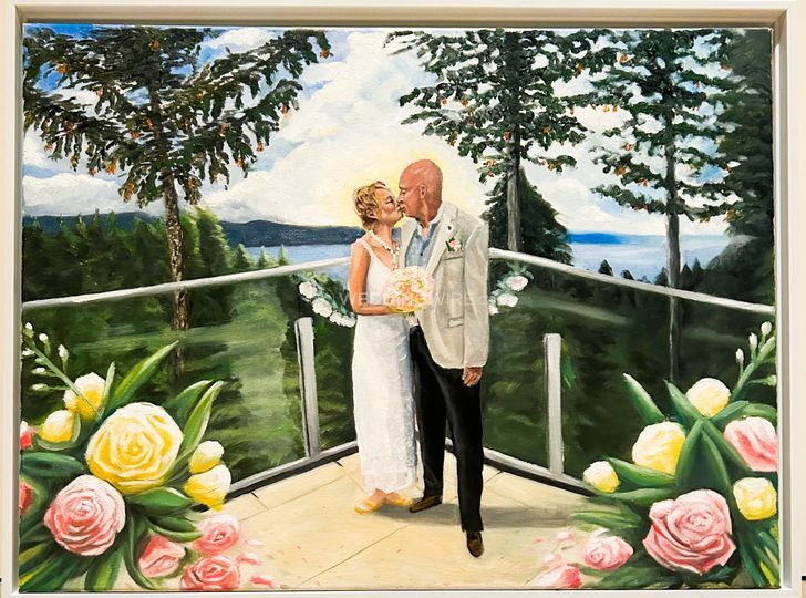 Vancouver Live Wedding Painter