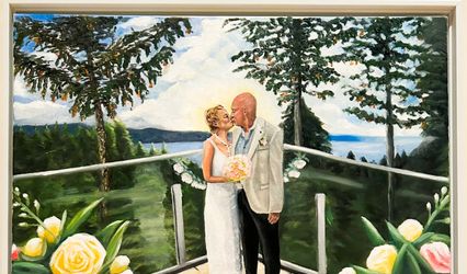Vancouver Live Wedding Painter