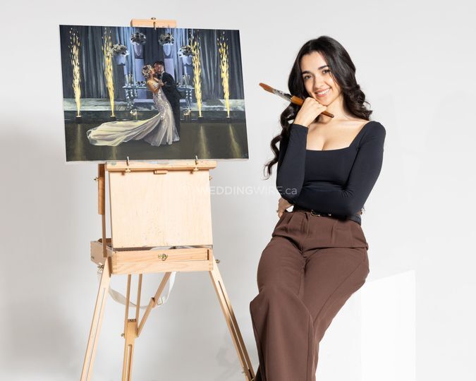 Alyssa Falcao Live Wedding Painter