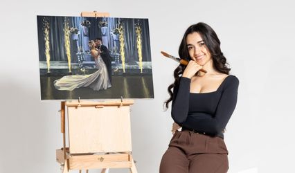 Alyssa Falcao Live Wedding Painter