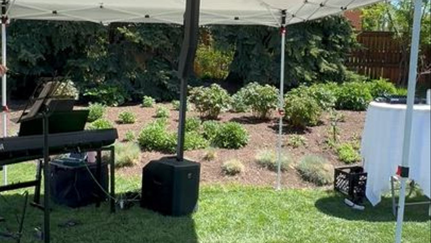 Setting up for the Zoo Wedding