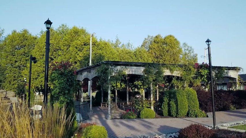 Terrace drone video