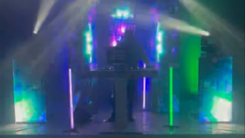 Custom LED Panel DJ Booth 