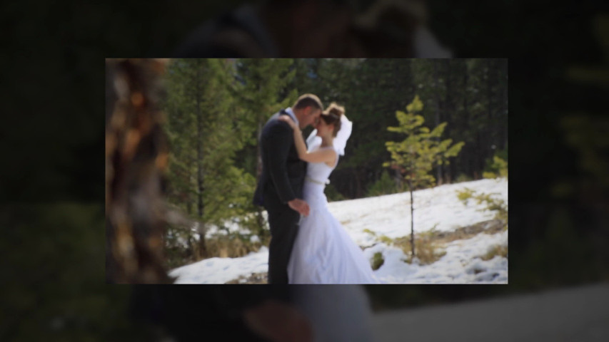 Spring wedding in Banff