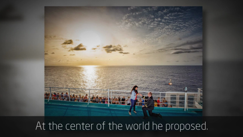 Proposal at the center of the world