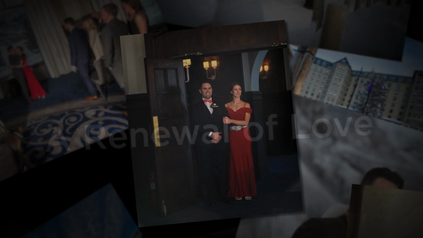Vow renewal ceremony at Lake Louise