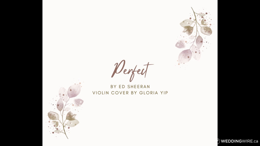 Perfect by Ed Sheeran