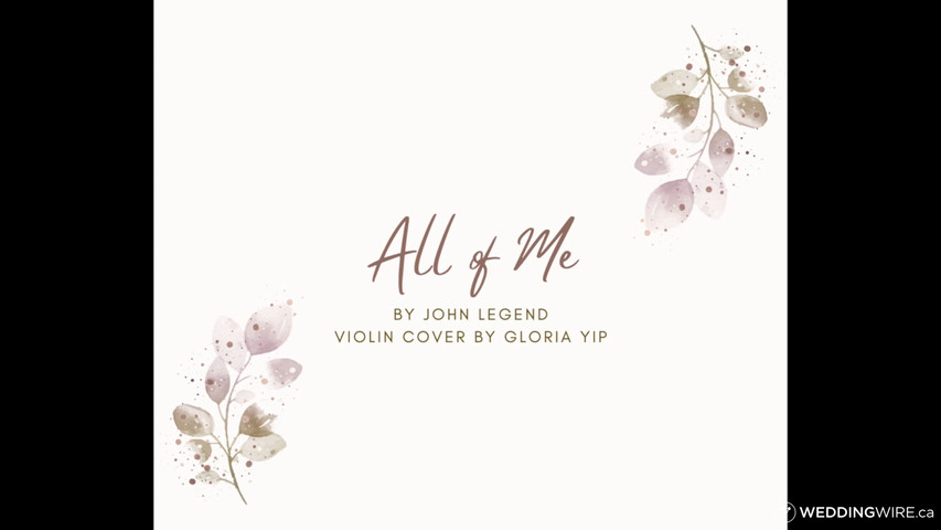 All of Me by John Legend