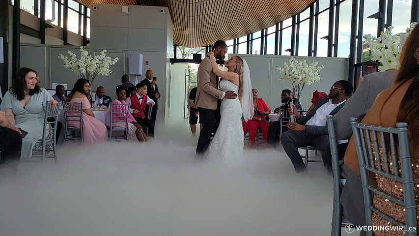 1st Dance Floating on a cloud for the First Dance at Spencer's at the Waterfront