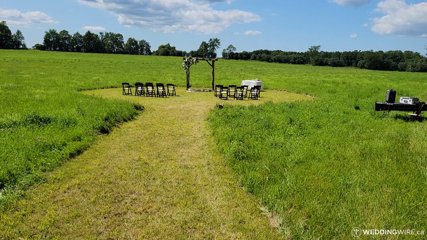 Outdoor Ceremony by the Barn