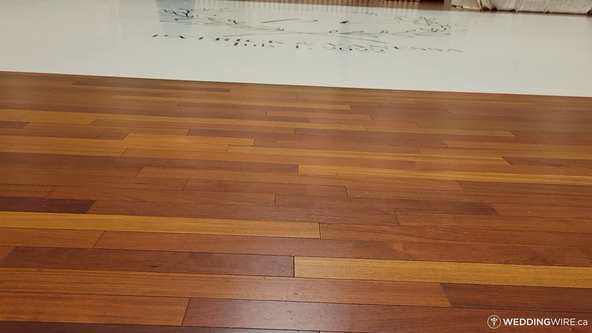 Vinyl Dancefloor with Monogram at Ascot Park Event Centre