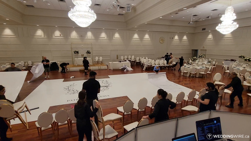 Vinyl Floor Setup at Ascott Parc Event Centre