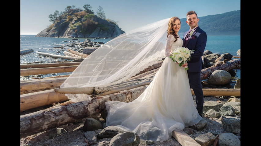 whytecliff wedding photos BTS