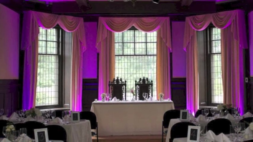 Rooms with and without up lighting DJ Shane Oliveira - Montreal wedding DJ