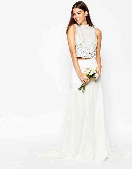bride two piece outfit