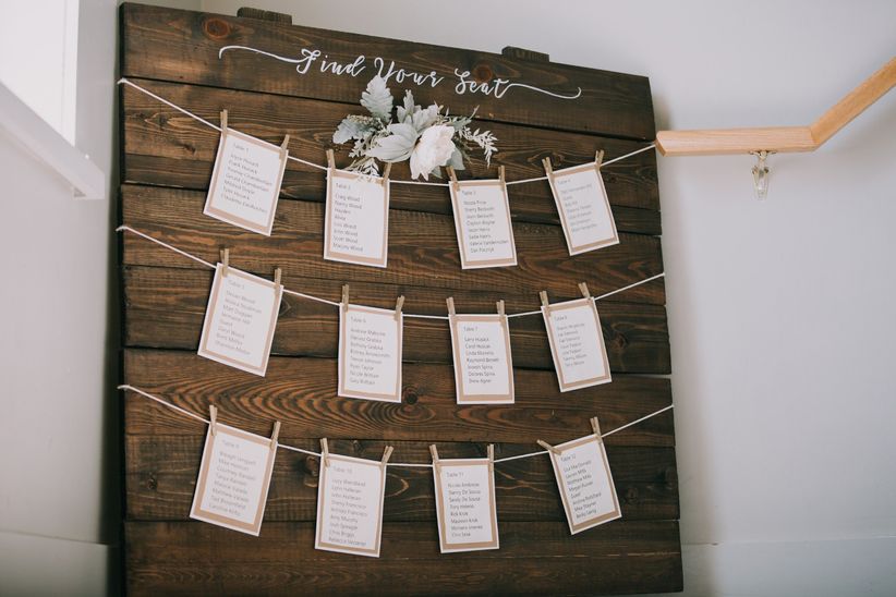 20 Unique Wedding Seating Chart Ideas