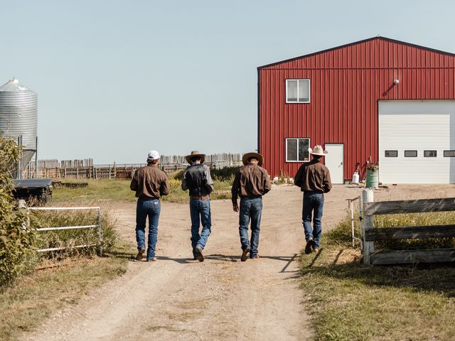 Teegan and Leighton's wedding in Cayley, Alberta 1