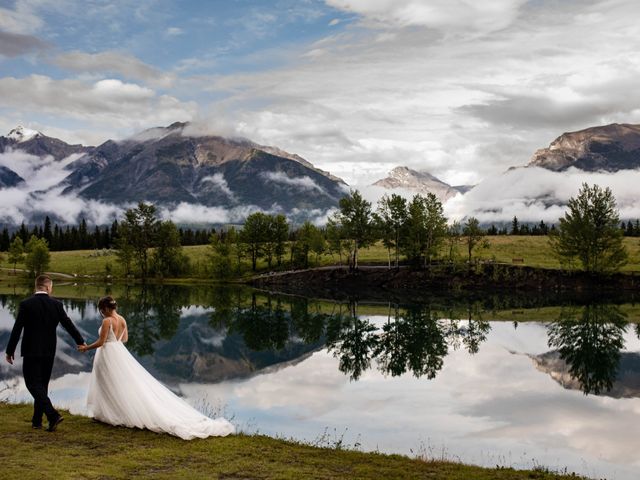 Kyle and Christina&apos;s wedding in Canmore, Alberta 1