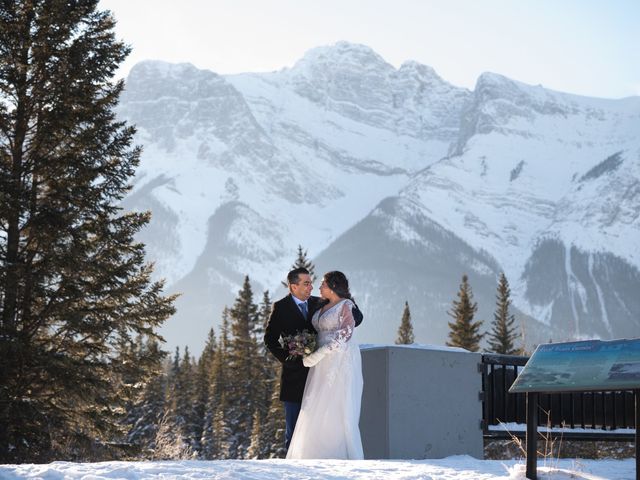 Allan and Priya&apos;s wedding in Canmore, Alberta 15