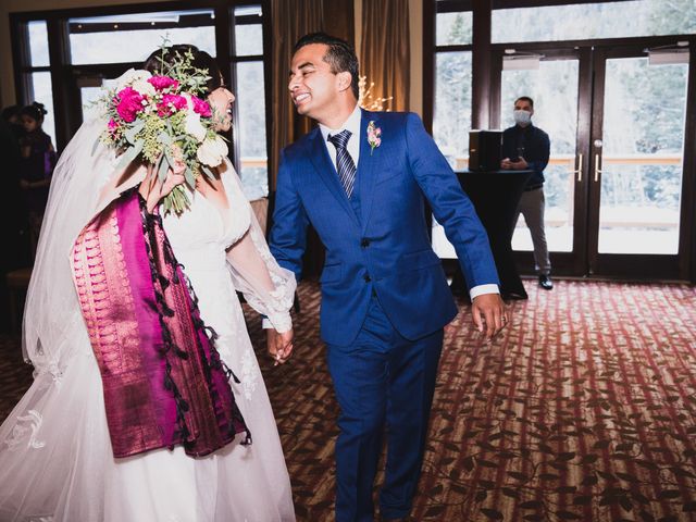 Allan and Priya&apos;s wedding in Canmore, Alberta 43