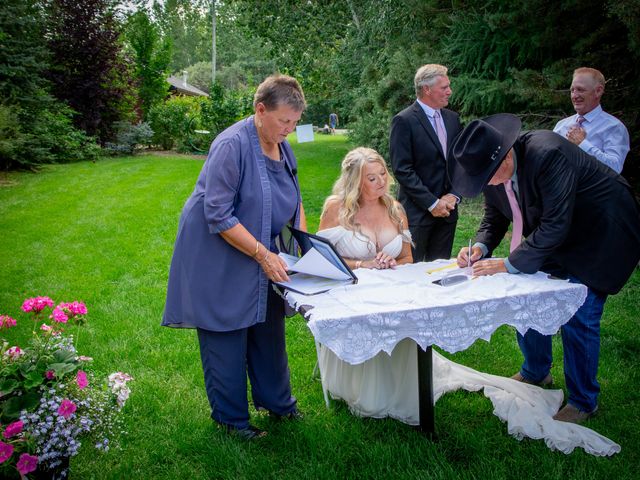 George and Marie&apos;s wedding in Mossleigh, Alberta 53