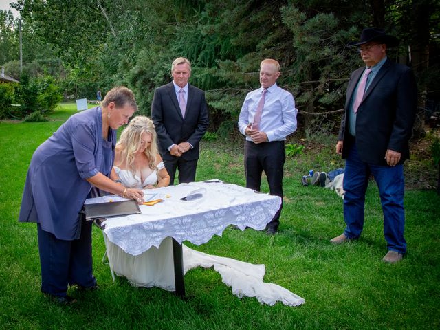 George and Marie&apos;s wedding in Mossleigh, Alberta 55