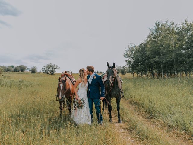 Heath and Charlotte&apos;s wedding in Longview, Alberta 12