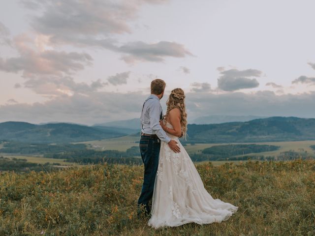 Heath and Charlotte&apos;s wedding in Longview, Alberta 17