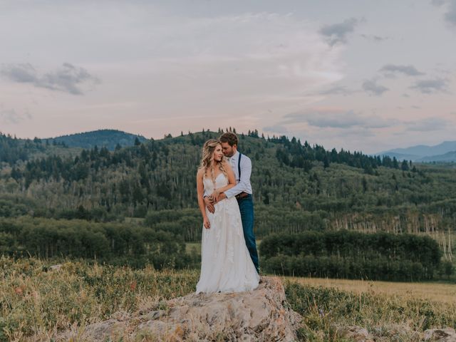 Heath and Charlotte&apos;s wedding in Longview, Alberta 18