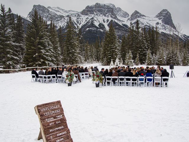 Trent and Kyrstin&apos;s wedding in Canmore, Alberta 26