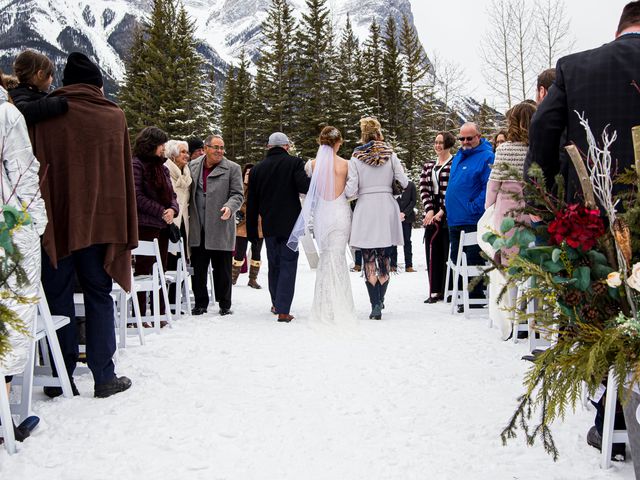 Trent and Kyrstin&apos;s wedding in Canmore, Alberta 35