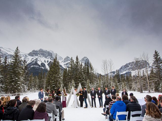 Trent and Kyrstin&apos;s wedding in Canmore, Alberta 36