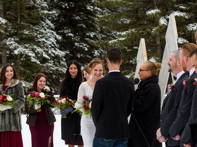 Trent and Kyrstin&apos;s wedding in Canmore, Alberta 37