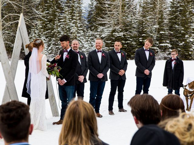 Trent and Kyrstin&apos;s wedding in Canmore, Alberta 38