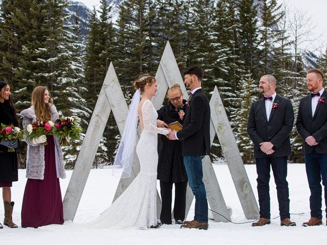 Trent and Kyrstin&apos;s wedding in Canmore, Alberta 39