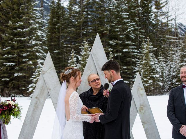 Trent and Kyrstin&apos;s wedding in Canmore, Alberta 41